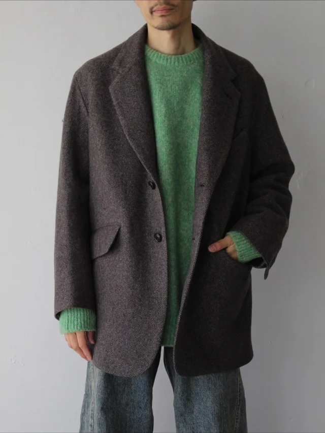 nowosモヘアニットガウン オリーブカラー NOWOS / ノーウォス | モヘア