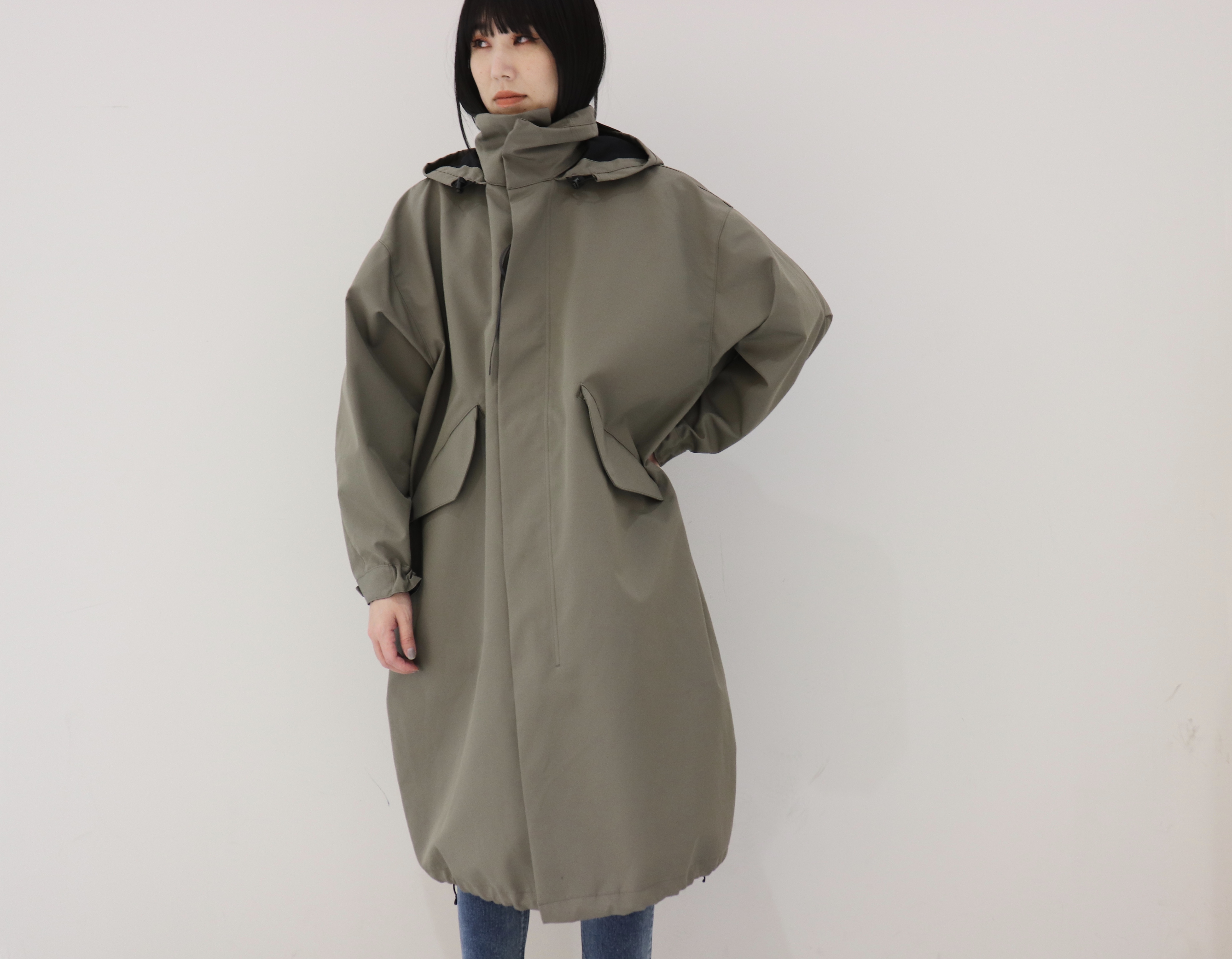 50％割引グレイ系,M【高価値】 【HYKE】ハイクM-65 type coat（グレー 