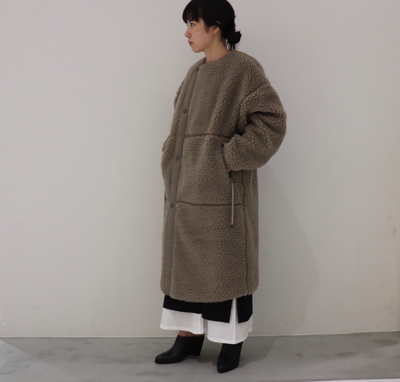 インスピレ HYKE【FAUX SHEARLING COAT】 れなし