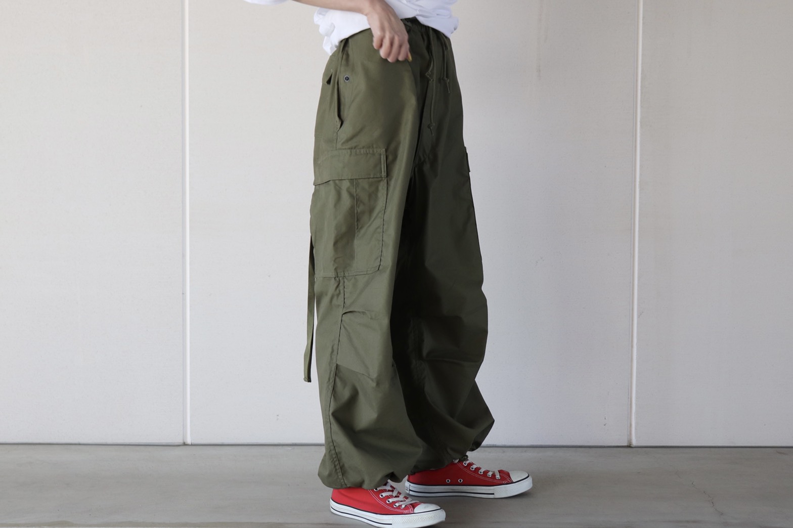 なし透け感【新品 未使用】HYKE M-51 TYPE SHELL PANTS size5