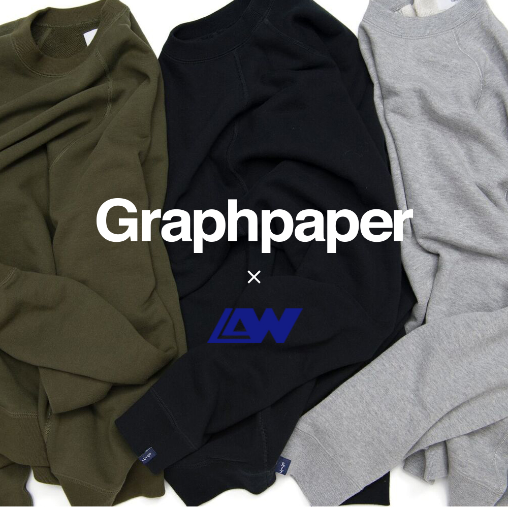 LOOPWHEELER for Graphpaper ラグランスウェットが入荷しました