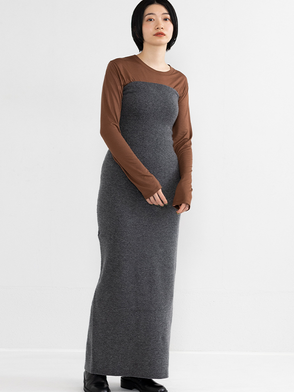 pheeny loop yarn wholegarment skirt