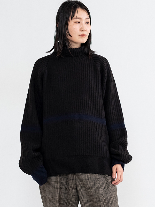 【ほぼ半額】Stein THICK WALE RIB HIGH NECK LS