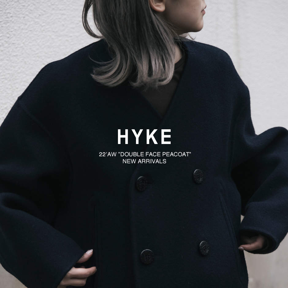 HYKE＞ダブルフェイスピーコートが入荷 | st company online store ...