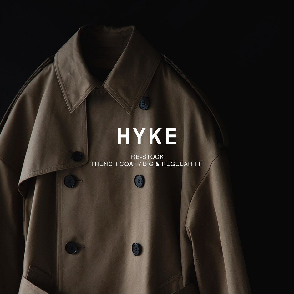 HYKE トレンチコート  BIG FIT