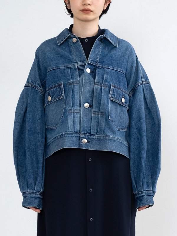 HYKE 完売　Gジャン BALLOON SLEEVE DENIM JACKET