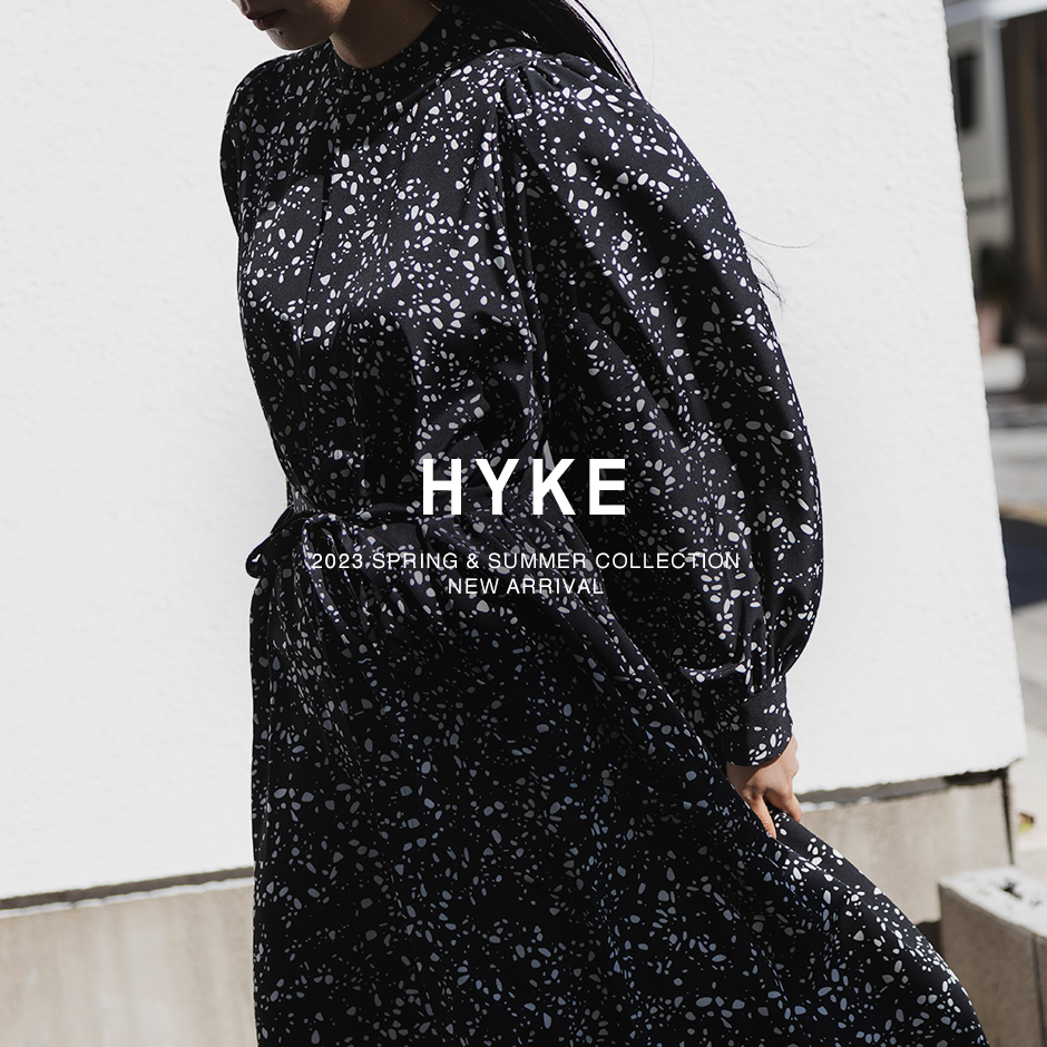 HYKE＞PEBBLE PRINTED MAXI DRESS 2023春夏 - ロングワンピース