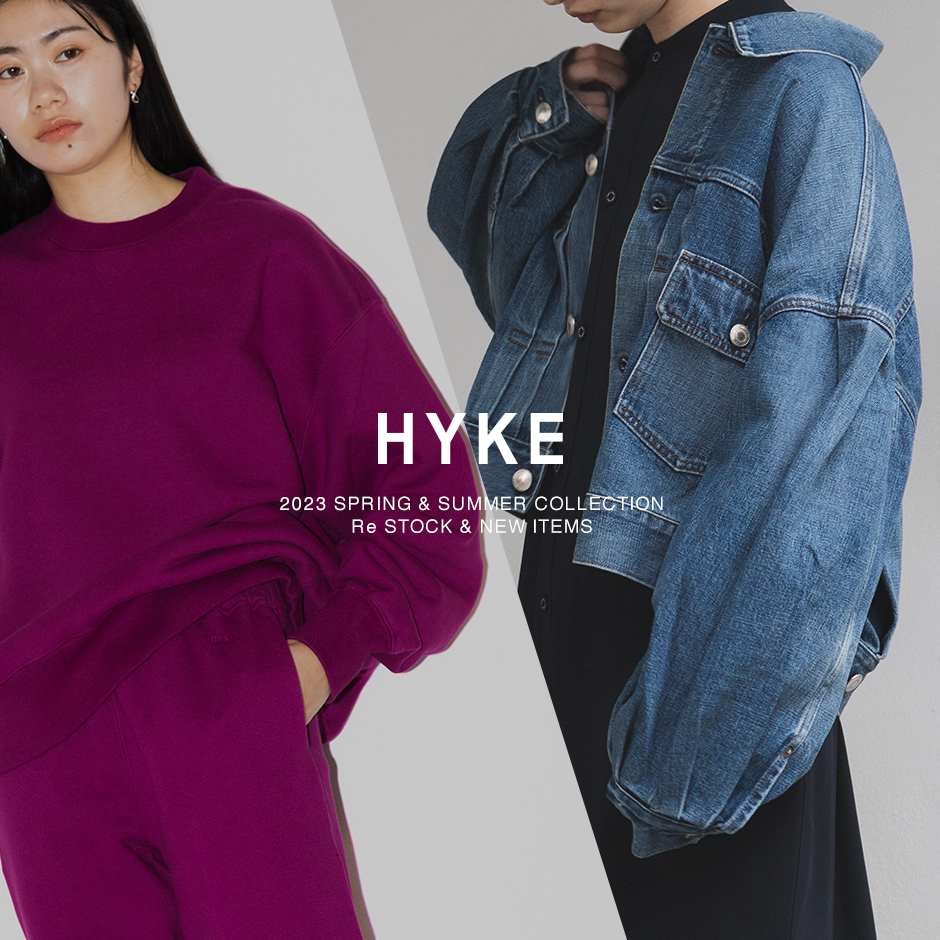 HYKE バルーンスリーブデニムジャケット