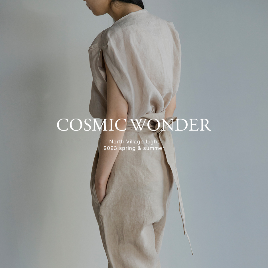 COSMIC WONDER　Linen slim wrapped pants