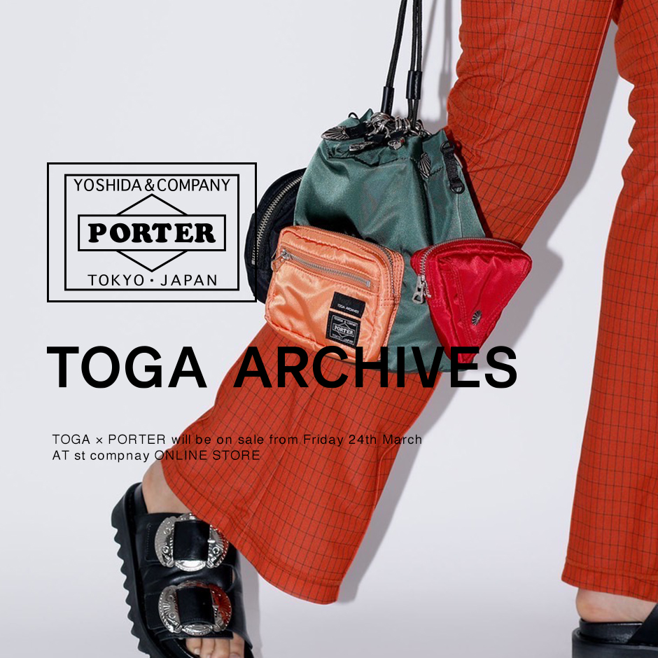 TOGA×PORTER＞23SSコラボバッグが入荷 | st company online store 入荷