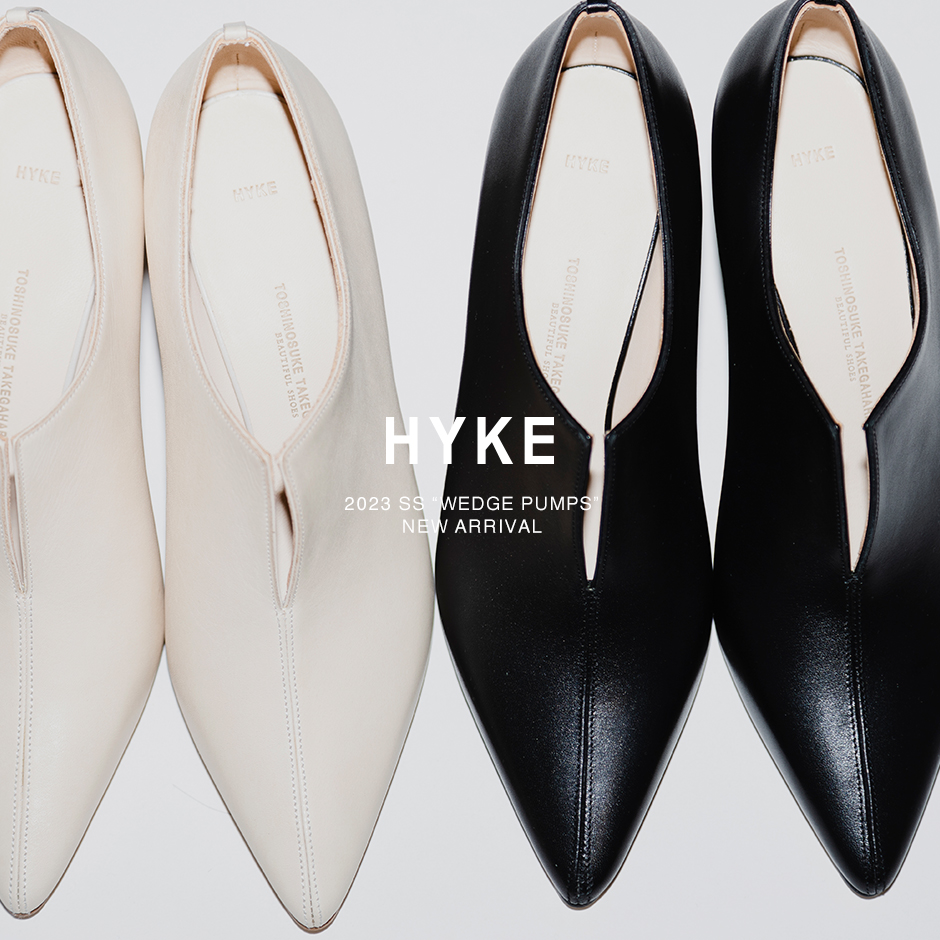 HYKE パイソン　ウェッジソール　パンプス