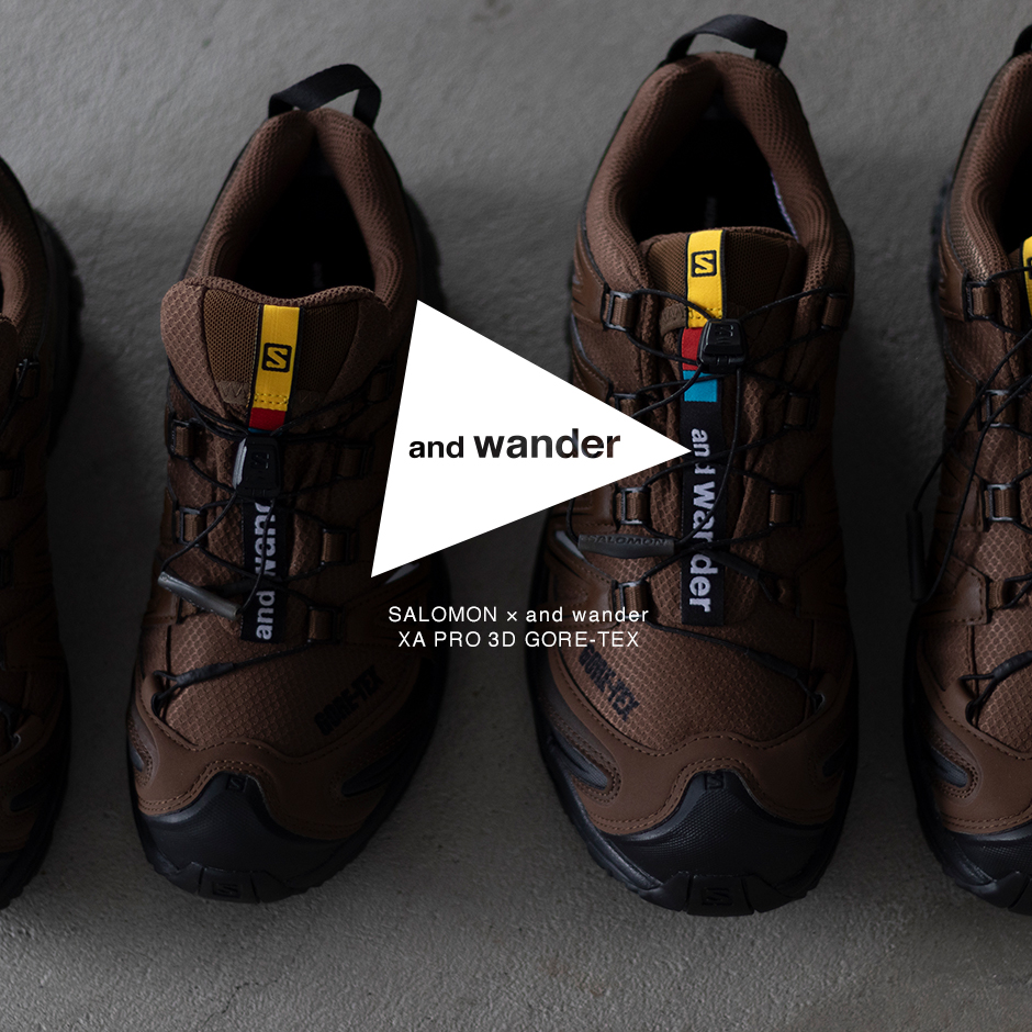 and wander×SALOMON　XA PRO 3D GORE-TEX