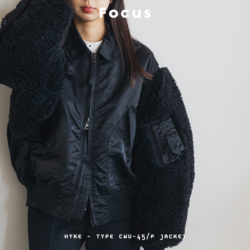 Focus】HYKE”フライトジャケット”をリアルレビュー | st company