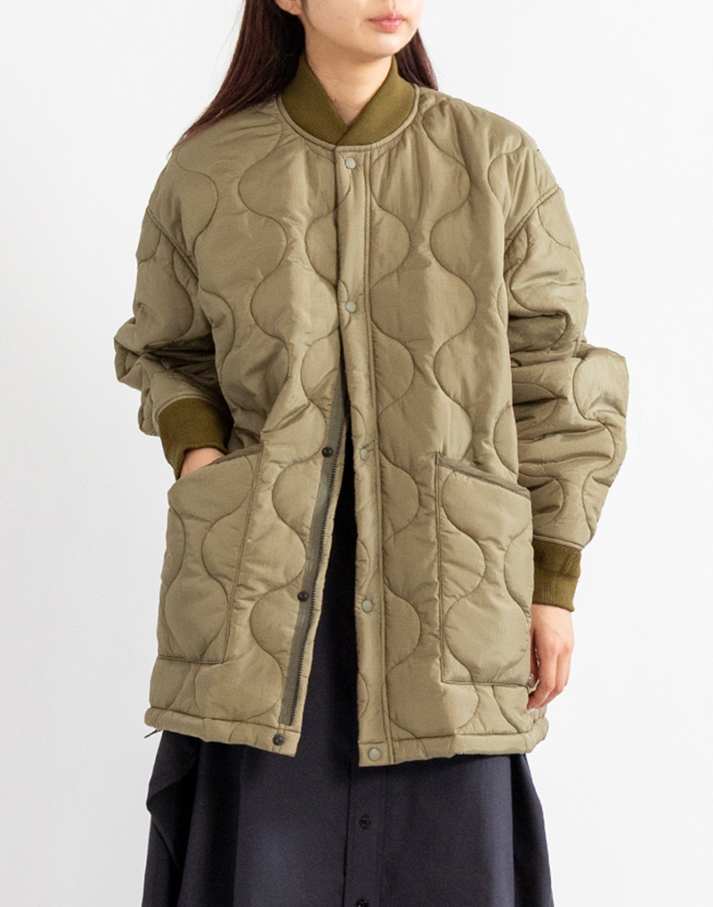 HYKE DOUBLE FACE FAUX SHEARLING DUFFEL JACKET