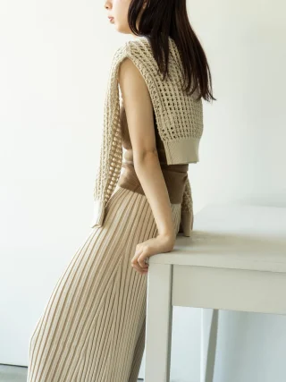 HYKE スーパーワイドレッグパンツ ベージュ HYKE(ハイク)】 T/C SUPER WIDE LEG PANTS｜PARIGOT ONLINE