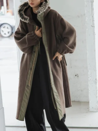【大人気】HYKE FAUX SHEARLING COAT ボアコート ロング HYKE(ハイク) FAUX SHEARLING COAT - COLDBECK ONLINE（コール