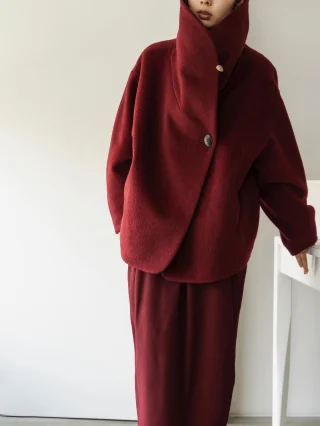 HYKE ハイク モックネックニットケープ HYKE-ハイク/新作ニットが多数入荷しました。 | st company